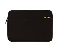 Techair Classic essential 43,9 cm [17.3] Custodia a tasca Nero (A Techair product the Z0311v2 is a slip/sleeve design made from Textured polyester and neoprene in Black- suitable for screen up to 17.