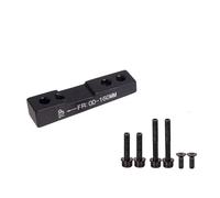 TECHAUTO 1pc Adattatore per Montaggio Piatto Staffa per Freno a Disco per Bici da Strada F Adattatore per Montaggio per Freno a Disco per del Freno 140mm 160mm(FR160 Black)