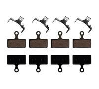 TECHAUTO 4 Paia di pastiglie per Freni a Disco Adatte per Shimano M988 M985 XT Adatte per TR M785 Adatte per SLX M666 M675 Adatte per Deore M615(4 Pairs Resin)