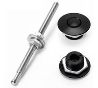 TECHAUTO Blocco Cofano Kit di Clip di bloccaggio per perni del Cofano con Pulsante Universale da 1,25" Adatto per BMW, ECC. Perni rapidi per Auto PQY-HPL04/05 Serratura Coperchio Motore(HPL05BK)