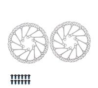 TECHAUTO Misura per AM Misura per Bicicletta Enduro E4 Misura per ZEE M8120 MTB Freno a Disco Idraulico a 4 Pistoni M840 con Cuscinetto di Raffreddamento(160mm Rotor 2pcs)