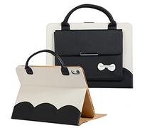 Techcircle - Custodia a borsetta per iPad 10a generazione da 11,9" (2022), graziosa tasca con fiocco [chiusura magnetica], portafoglio con supporto a doppia maniglia, custodia per il trasporto in