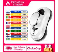 TECHCLN Robot aspirapolvere intelligente per la pulizia delle finestre Aspirazione 5600PA Lavatrice elettrica per vetri Pulitore telecomandato per la casa