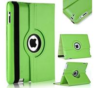 TechDealsUK PU Pelle Custodia Girevole con Supporto Rotante a 360 Gradi per Apple iPad 4 3 2