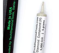 TechDiamondTools Pasta lucidante diamantata grana 5000 Mesh 2-3 micron per lucidatura a specchio, 5 grammi con alta concentrazione (H) 50% di polvere Damond