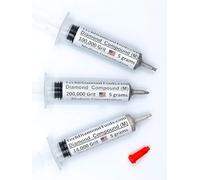 TechDiamondTools Set di 3 pasta lucidante diamantata per lucidatura a grana 14000 100000 200000 per marmo, vetro, metallo, roccia, gioielli, resina, argento, pietra preziosa, media concentrazione di