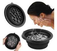 TECHEEL Face Ice Bath Bowl Foldable Silicone Ice WashBasin Raffreddamento Rapido Pieghevole Gelato Viso Ghiaccio Lavandino Piegare il Viso Quick Cooling Wash Basin per alleviare il gonfiore, alleviare