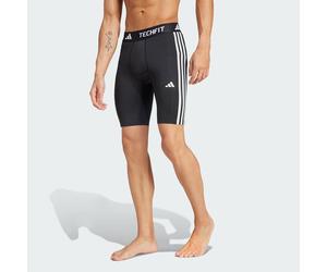 TECHFIT calzamaglia corta a compressione per allenamento con 3 strisce Black 2XL