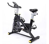 TechFit Cyclette da Casa con Resistenza Magnetica, Schermo LCD, Supporto per Smartphone, Sedile Ergonomico e Monitoraggio Battito Cardiaco, Design Compatto, Indoor, Peso Massimo 120kg