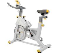 TechFit Cyclette da Casa con Resistenza Magnetica, Schermo LCD, Supporto per Smartphone, Sedile Ergonomico e Monitoraggio Battito Cardiaco, Design Compatto, Indoor, Peso Massimo 120kg
