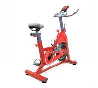 TechFit Cyclette da Casa con Resistenza Magnetica, Schermo LCD, Supporto per Smartphone, Sedile Ergonomico e Monitoraggio Battito Cardiaco, Design Compatto, Indoor, Peso Massimo 120kg