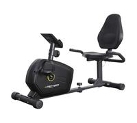 TechFit R400 Cyclette Orizzontale - 7 kg Sistema di Volano, Recumbent Ergometro Ideale per Allenamento di Recupero, con Sella Regolabile, Sensori a Impulsi e Monitor LCD