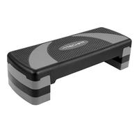 TechFit Stepper Fitness Aerobica Regolabile Casa e Palestra, Piattaforma con Superficie Antiscivolo, Altezza 10/15/20 cm, Gambe in Gomma Antiscivolo, Capacità di Carico 120 Kg, 78x29 cm