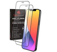 TECHGEAR [2 Pezzi] 3D Pellicola Vetro Temperato per iPhone 12 Pro Max - [Adesion & Copertura Completa] Pellicola Protecttiva Vetro [Durezza 9H] [Anti-graffio] [Ultra Chiaro] [Senza Bolle]