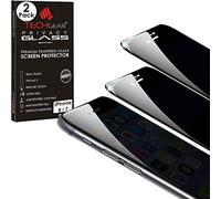TECHGEAR [2 Pezzi Pellicola Anti Spy per iPhone 8/7 / 6 - Privacy 3D Vetro Autentica Pellicola in Vetro Temperato Copertura Completa Compatibile con iPhone 8, iPhone 7, iPhone 6