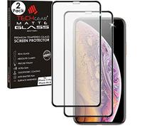 TECHGEAR [2 Pezzi Pellicola Antiriflesso per iPhone 11 PRO, iPhone XS, iPhone X - Opaca 3D Vetro Autentica Pellicola in Vetro Temperato Copertura Completa Compatibile con iPhone 11 PRO, XS, X