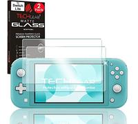 TECHGEAR (2 pezzi) Switch Lite Vetro Antiriflesso - Edizione Opaca Vetro Temperato [Durezza 9H] [Resistente ai graffi] [Ultra Chiaro] [Senza Bolle] [Bordo 2.5D] Compatibile con Nintendo Switch Lite