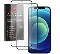 TECHGEAR [2 Pezzi] Vetro Antiriflesso iPhone 12 Mini Pellicola - Opaca 3D Vetro Pellicola in Vetro Temperato Copertura Completa [Durezza 9H] [Senza Bolle] Compatibile con iPhone 12 Mini (5,4 Pollici)