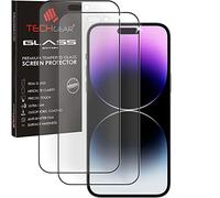 TECHGEAR [2 Pezzi] Vetro Antiriflesso iPhone 14 PRO Pellicola - Opaca 3D Pellicola in Vetro Temperato Copertura Completa [Durezza 9H] [Senza Bolle] Compatibile con iPhone 14 PRO