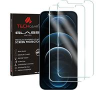 TECHGEAR [2 Pezzi] Vetro Temperato per iPhone 12 Pro Max 6,7" - Autentica Pellicola Protecttiva in Vetro Temperato Salvaschermo [Durezza 9H] [Resistente ai Graffi] [Ultra Chiaro][Senza Bolle]