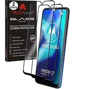 TECHGEAR [2 Pezzi] Vetro Temperato per Motorola Moto G8 Power Lite, 3D Copertura Completa Pellicola Vetro, [Senza Bolle] [Durezza 9H] [Ultra Chiaro] [Anti-graffio] [Schermo Completo]