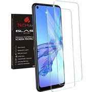 TECHGEAR [2 Pezzi] Vetro Temperato per Oppo A53 / A32 - Pellicola Protecttiva in Vetro Temperato Salvaschermo [Bordo 2.5D] [Durezza 9H] [Resistente ai Graffi] [Ultra Chiaro][Senza Bolle]