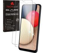TECHGEAR [2 Pezzi Vetro Temperato per Samsung Galaxy A02s, Copertura Completa Pellicola Vetro, [Senza Bolle] [Durezza 9H] [Ultra Chiaro] [Anti-graffio] [Schermo Completo]