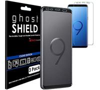 TECHGEAR [3 Pezzi Pellicola Protettiva Compatibile con Samsung Galaxy S9 [Edizione ghostSHIELD] Proteggi Schermo Rainforzata Flessibile TPU Pellicola per Schermo Intero Incluso Schermo Curvo
