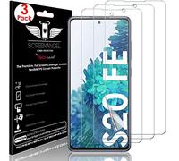 TECHGEAR [3 Pezzi Pellicola Protettiva per Samsung Galaxy S20 FE (Fan Edition) [Screen Angel] Alta Definizione Pellicola [Senza Bolle] Trasparente TPU Silicone Pellicola Copre Schermo Intero