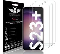 TECHGEAR [3 Pezzi] Pellicola Protettiva per Samsung Galaxy S23 Plus [Screen Angel] Alta Definizione Pellicola [Senza Bolle] [Facile da Applicare] Trasparente TPU Pellicola Copre Schermo Intero