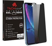Techgear anti-spy schermo per iPhone XR - privacy Glass Edition Genuine tempered glass Screen Protector Guard cover compatibile con Apple iPhone XR 15,5 cm