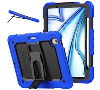 TECHGEAR ArmourSHIELD - Custodia per Apple iPad Air 11" (M3 2025 / M2 2024), robusta custodia integrale resistente agli urti con supporto pieghevole e pellicola protettiva, per bambini, scuola,