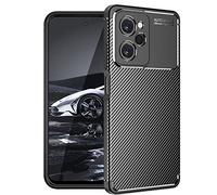 TECHGEAR [CarbonFlex Cover] Sottile Morbido Antiurto Flessibile Cover, TPU Design in Fibra di Carbonio Originale Custodia Compatible con Xiaomi Redmi Note 12 5G