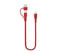 TECHGEAR Cavo di ricarica 2 in 1 da USB A/C a USB C, in morbido silicone, ricarica rapida, 5 A, antigroviglio, compatibile con MacBook Pro/Air, iPad Air/Pro 2024, iPhone 16, Galaxy S25 Ultra, PS5