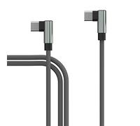 TECHGEAR Cavo USB C a USB C, 1M Tipo C 90 Gradi Sincronizzazione e Cavo di Ricarica Rapida Compatibile con Samsung S23 S22 A14 A53 5G, Xiaomi 13 12 Oppo Reno 8 OnePlus 11 Pixel 7 Moto G13 ecc