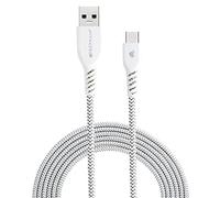 TECHGEAR Cavo USB C intrecciato extra lungo e ad alta resistenza, per ricarica e sincronizzazione dati, compatibile con Samsung Tab S6 Lite, Tab A7 10,4", T510, Tab A8 10,5", Tab S8 Plus/Ultra, S7 S6