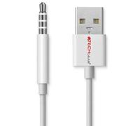 TECHGEAR Cavo USB per sincronizzazione dati e ricarica, compatibile con Apple iPod Shuffle e Shuffle Clip di terza generazione e 4a generazione