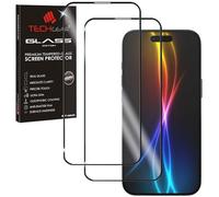 TECHGEAR Confezione da 2 pellicole protettive in vetro 3D compatibili con iPhone 17 Air (2025) - Aderenza su tutta la superficie, bordi 3D, copertura completa, compatibile con Face ID