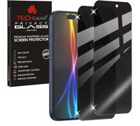 TECHGEAR Confezione da 2 pellicole protettive in vetro anti-spia, per iPhone 17 Pro Max (2025), in vetro temperato, anti-sbirciamento, compatibili con touch e Face ID