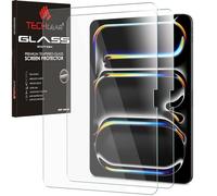 TECHGEAR Confezione da 2 pellicole protettive in vetro per Apple iPad Pro 13" (M5 2025 e M4 2024) [vetro temperato 9H] [chiarezza HD] [resistente ai graffi] [compatibile con Apple Pencile] [superficie