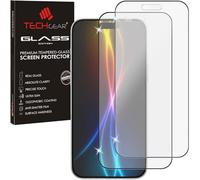 TECHGEAR Confezione da 2 pellicole protettive opache antiriflesso per iPhone 17 e iPhone 17 Pro (2025), copertura completa 3D, in vetro temperato, antiriflesso, liscio al tatto, compatibile con Face