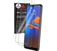 TECHGEAR [confezione da 2 pezzi] coperture proteggi schermo in vetro per motorola moto e6 plus / e6s, temperato autentico [bordo arrotondato 2.5d] [durezza 9h] [chiarezza cristallo]
