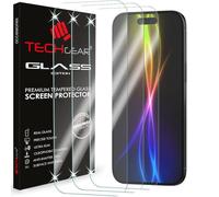 TECHGEAR Confezione da 3 pellicole proteggi schermo in vetro temperato per iPhone Air (2025), bordi arrotondati 2,5D, durezza 9H, trasparente, antigraffio, senza bolle