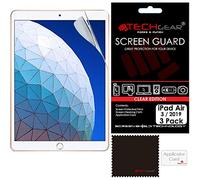 TECHGEAR, Confezione da 3 pellicole protettive Trasparenti per iPad Air (2019) da 10,5 Pollici, compatibili con Apple iPad Air 3 2019 da 10,5 Pollici