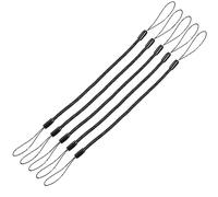 TECHGEAR Confezione da 5 fascette elastiche a molla retrattile, 15,2 cm, cordini elastici, cordini a spirale, cordini elastici per stilo/penne capacitive, matite