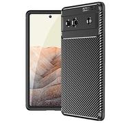TECHGEAR Cover Compatibile con Google Pixel 7a [CarbonFlex Cover] Sottile Morbido Antiurto Flessibile Cover, TPU Design in Fibra di Carbonio Originale Custodia per Google Pixel 7a - Nero