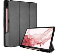TECHGEAR Cover Compatible con Samsung Galaxy Tab S8 11" 2023 (SM-X710 / SM-X716) Custodia Smart Cover Tri-Fold [Compatibile con Penna] con Protezione d'angolo [Sveglia Automatica] - Grigio