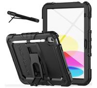 TECHGEAR Custodia ArmourSHIELD per Apple iPad 10a Generazione 10.9" / iPad 10 2022 Custodia Antiurto Pesante per Tutto Il Corpo con Supporto Pieghevole, Protezione per Lo Schermo e portapenne, custod
