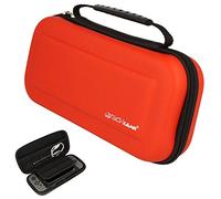 TECHGEAR Custodia Compatibile con Nintendo Switch OLED / Switch - Custodia protettiva da viaggio Cover rigida e spaziosa realizzata per Nintendo Switch / OLED + Controller + Giochi + Accessori [Rosso]