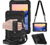 TECHGEAR Custodia Compatibile con Samsung Galaxy Tab A 8.0" 2019 (SM-T290 / SM-T295), Custodia Antiurto Resistente Supporto Integrato Girevole a 360 Gradi, Cinturino a Mano e Tracolla attaccabile